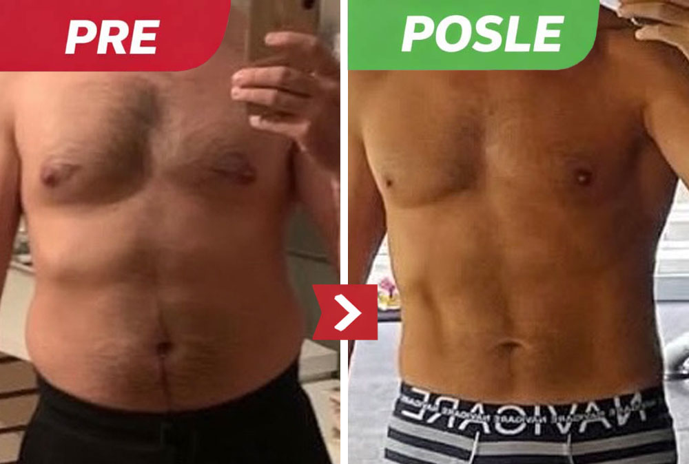 Pre posle transformacija personalni trening