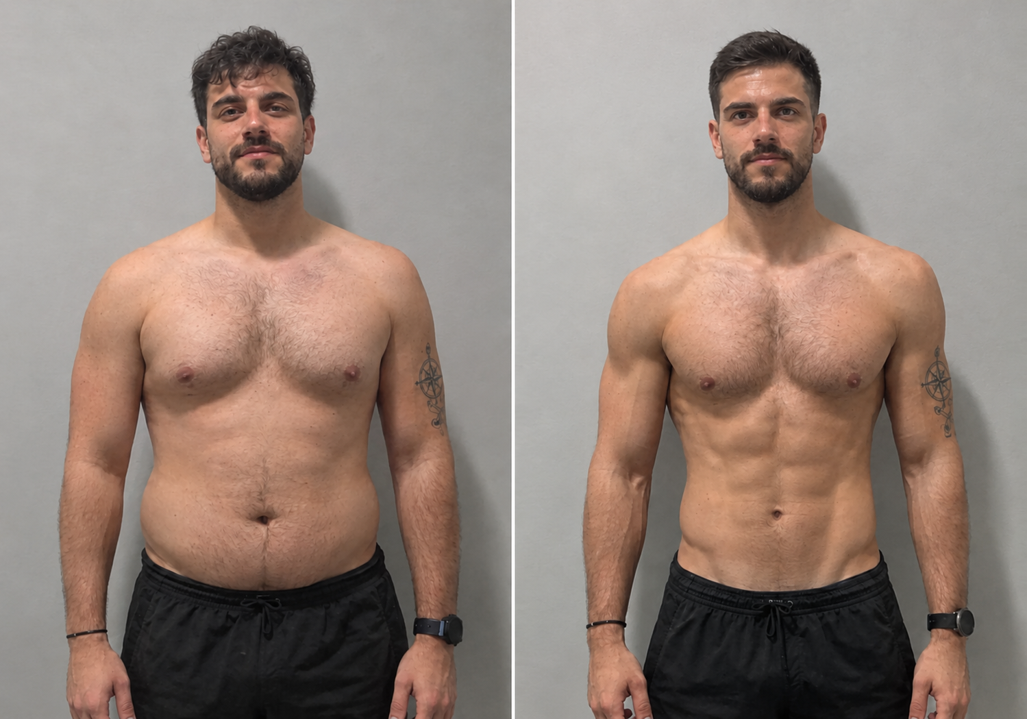Weight loss transformation with a personal trainer in Dubai