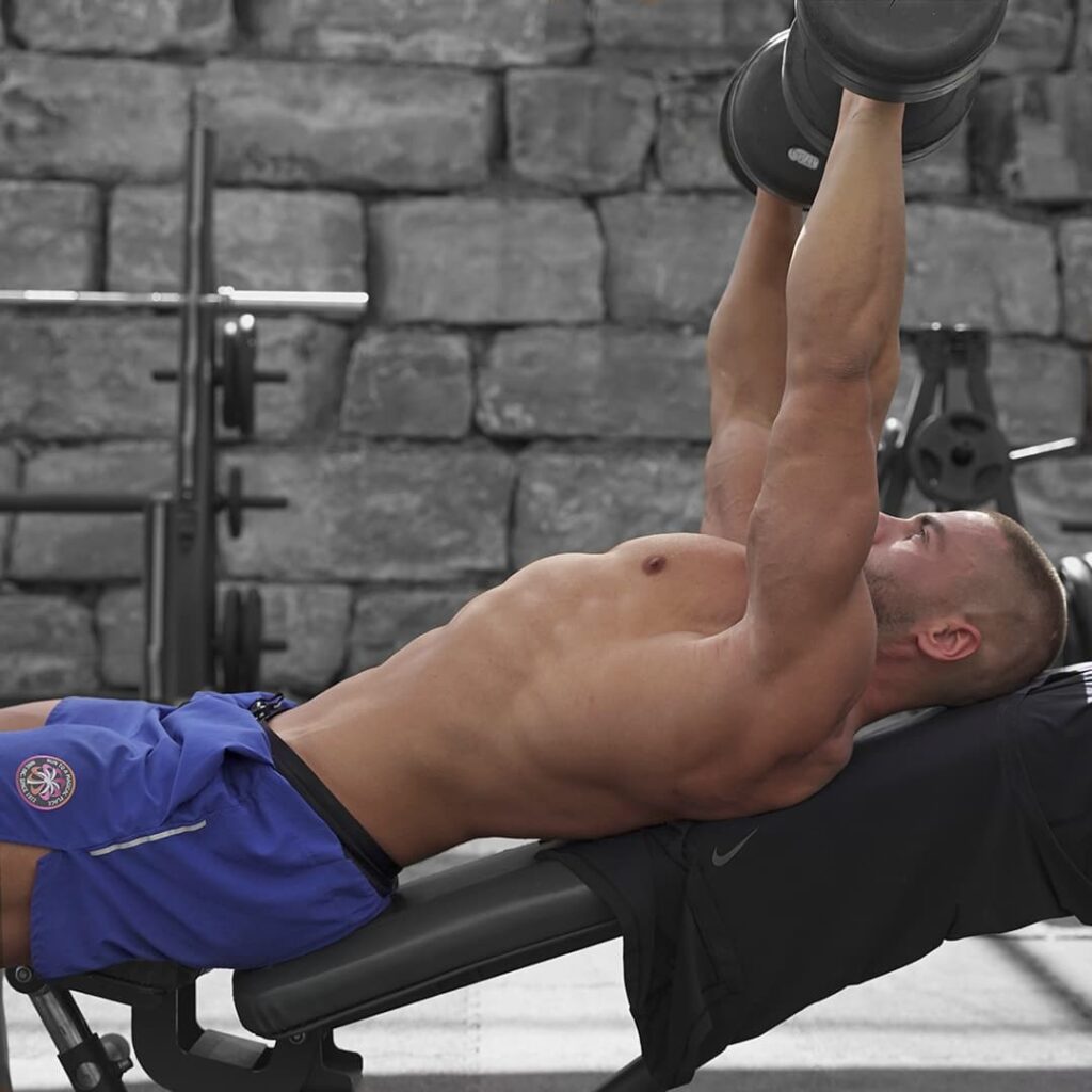 Strength training in a modern Dubai gym